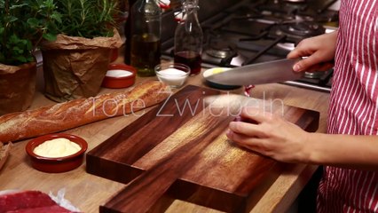 Steaksandwich mit Zwiebelmarmelade Rezept