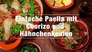 Rezept - Paella mit Chorizo und Hähnchenkeulen