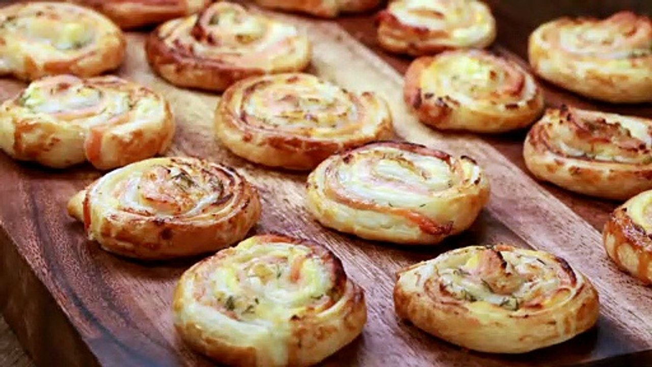 Blätterteig-Lachs-Schnecken Rezept