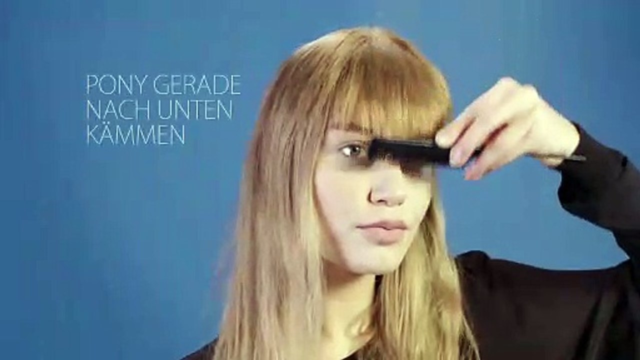 Frisurentrends Pony schneiden: Schritt-für-Schritt-Anleitung (Video Tutorial)