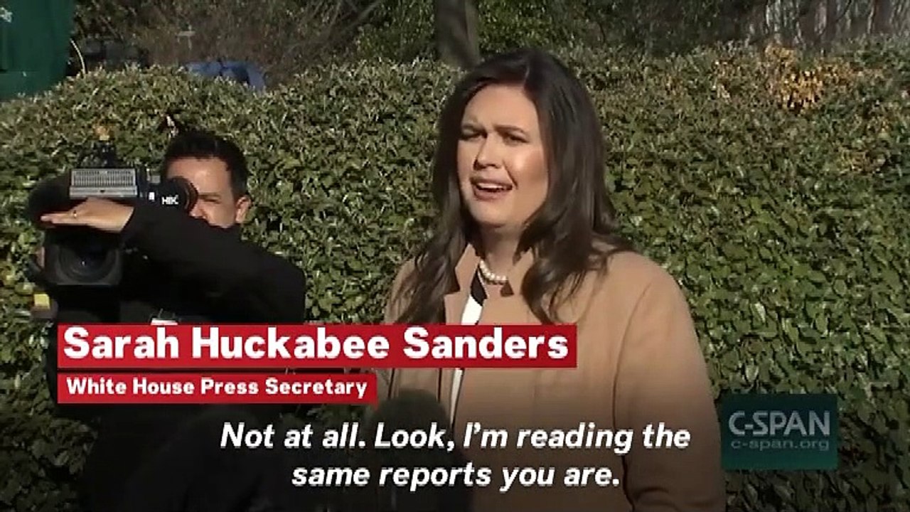 Sarah Sanders Dodges Questions About Investigation Into Trump's Inaugural Committee Before State Of The Union