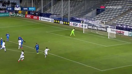 Ninga s'est arraché pour décocher un extérieur parfait : le but du 2-1 pour Caen