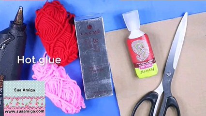 Enfeite de mesa com papelão