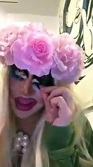 PhiPhi O'Hara as Trixie trying Bianca Del Rio's remover wipes