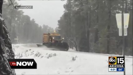 Snowy weather hits Northern Arizona