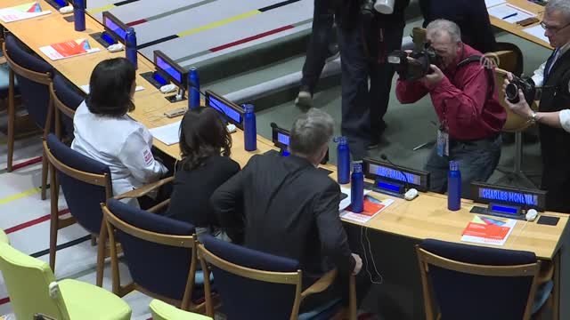 New York - Alec Baldwin Birleşmiş Milletler'de Konuşma Yaptı