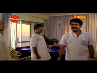 Bhoomiyile Rajakkanmar Malayalam Movie Scene Mohanlal  Mohanlal, Balan K Nair and Prathap Chandran