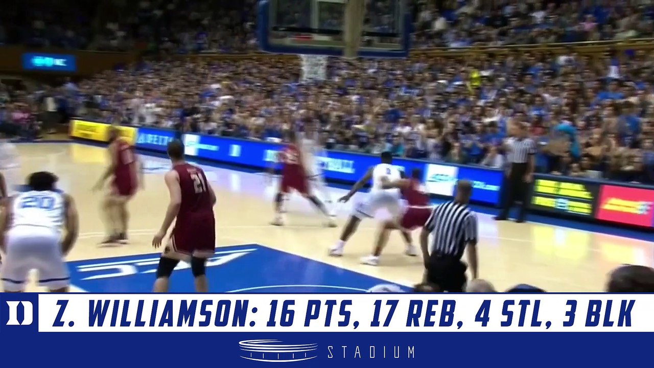 Zion Williamson Highlights: Boston College-Duke 2019