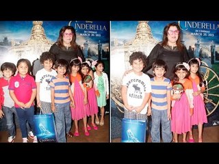 Farah Khan Watches 'Cinderella' With Her Kids