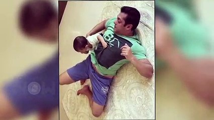 Salman Khan Plays With Ahil Sharma LATEST CUTE VIDEO | Salim Khan