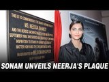Sonam Kapoor Unveils Neerja Bhanot's Plaque At A College