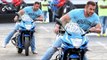 Salman Khan Ridding Sports bike in Public  - Amazing Video