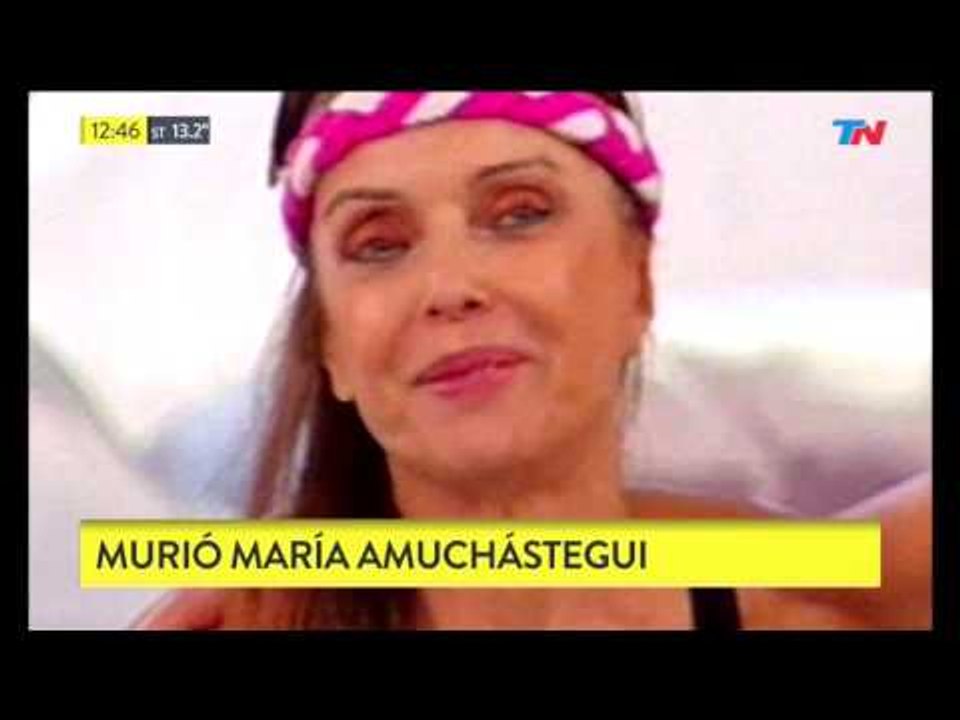 Murió María Amuchástegui