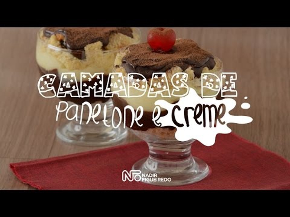 Receitas: Camadas de Panetone e Creme
