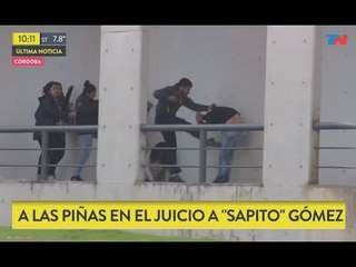 A las piñas en el juicio a 'Sapito' Gómez