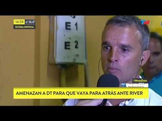 Las amenazas al DT de Atlético Tucumán antes de jugar contra River