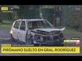 Pirómano suelto en General Rodríguez