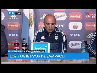 Los 5 objetivos de Sampaoli en la Selección Argentina