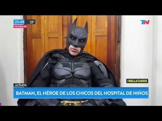 Batman, el héroe de los niños del hospital de La Plata