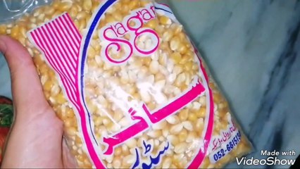 Popcorn im Topf (in Englisch)