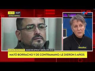 Mató a una madre y su hija borracho y de contramano: Le dieron 5 anos