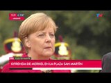 Angela Merkel visitó Plaza San Martín junto a Larreta