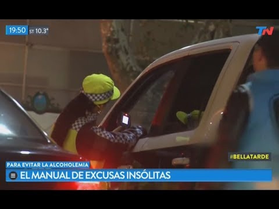 Las excusas insólitas para zafar del test de alcoholemia