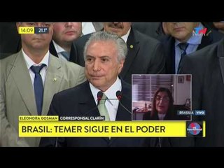 Brasil: Temer sigue en el poder