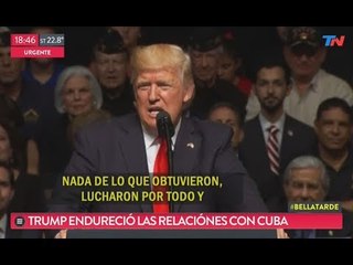 Donald Trump endureció las relaciones con Cuba