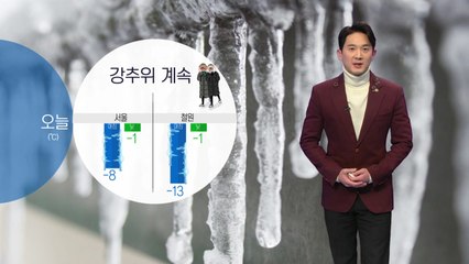 [날씨] '서울 -8도' 오늘도 매서운 추위...공기는 깨끗 / YTN