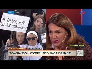Campagnoli: "Acá cuando hay corrupción no pasa nada"