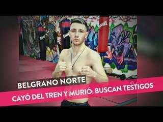 Cayó del tren y murió: Buscan testigos