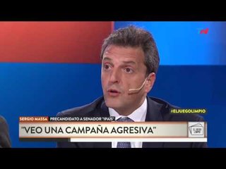Sergio Massa: "Veo una campaña agresiva"