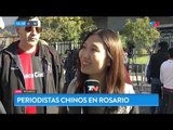 La periodista china que vino a cubrir el casamiento de Messi