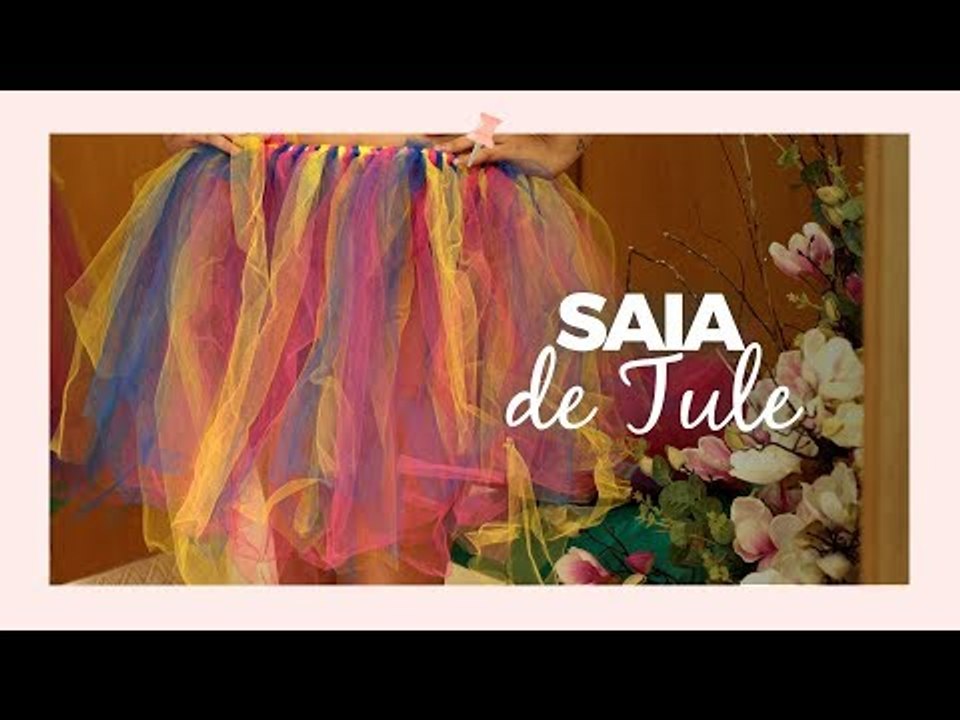 Saia de tule para o Carnaval - DIY