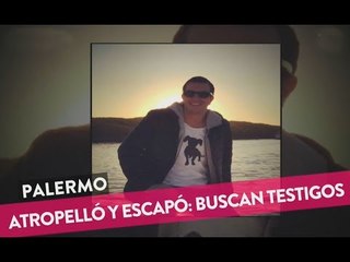 Atropelló y escapó en Palermo: Buscan testigos