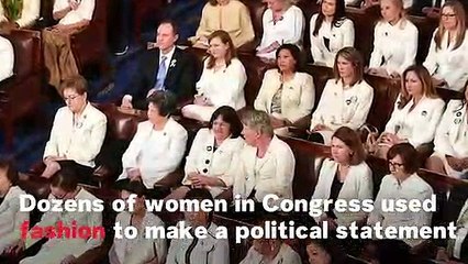 Why Congresswomen Wore ‘Suffragette White’ To Trump’s State Of The Union Address