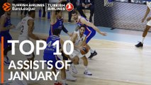 Turkish Airlines EuroLeague, Top 10 Assists of January