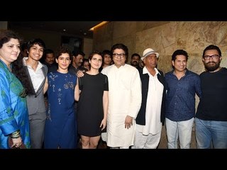 Sachin Tendulkar and Raj Thackeray Catch A Screening Of Aamir's Dangal!