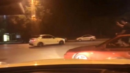 İstanbul'da Lüks Otomobille "Drift" Terörü Kamerada