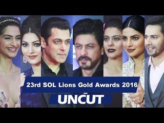 Aishwarya Rai, Tiger Shroff, Govinda during 23rd SOL Lions Gold Awards 2016 - FULL HD RED CARPET