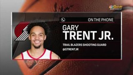Gary Trent Jr. chats with Trail Blazers Courtside