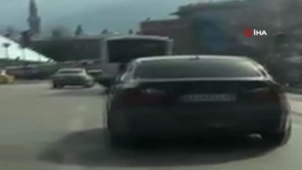 Bursa'da Tehlikeli Yolculuk Kamerada