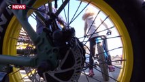 Lacanau : une balade en vélo, sur le sable, en plein hiver