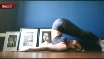 Mine Tugay, sosyal medya sayfasından yoga yaptığı anları paylaştı