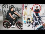 Salman Khan Cycling On Mumbai Roads To Get To An Event