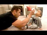 Salman Khan Feeding & Playing With Ahil In London Hotel Room  Super CUTE Video- Dabangg Tour 20