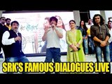 Shah Rukh Khan Delivers his Famous Dialogues LIVE!