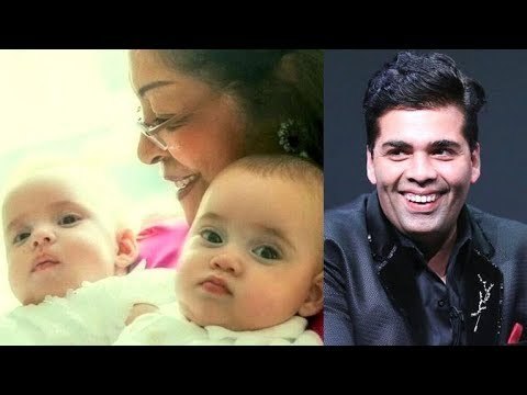 Karan Johar Reveals The Face of His Twins Yash and Roohi | Karan Johar Kids