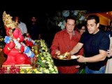 Salman Khan Brings GANPATI At Sister Arpita's Home!